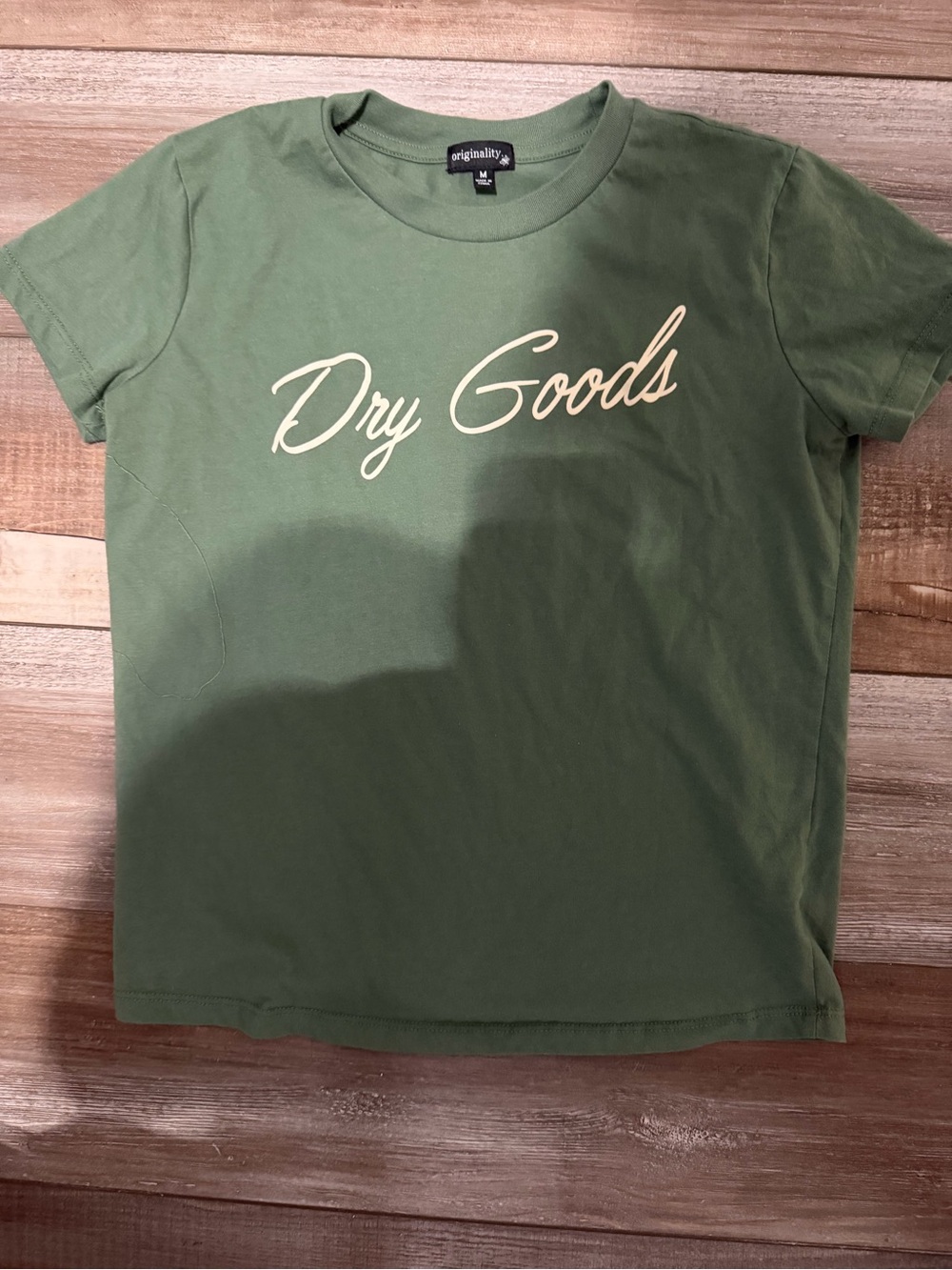 Originality 'Dry Goods' Short Sleeve Tee - Olive Green